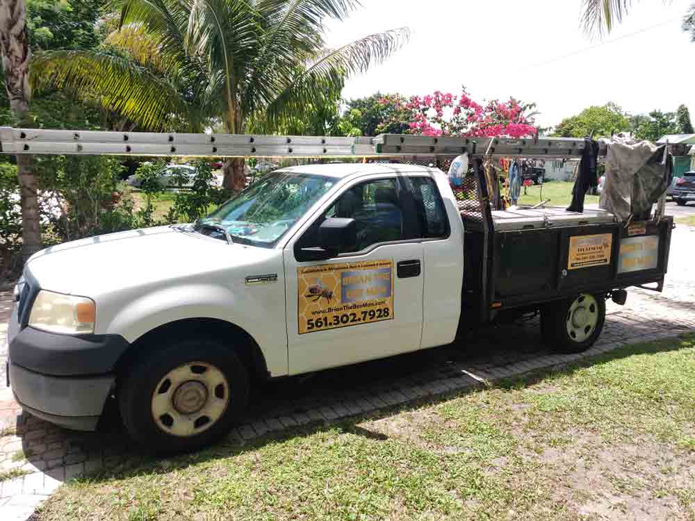 Brian the beeman work truck